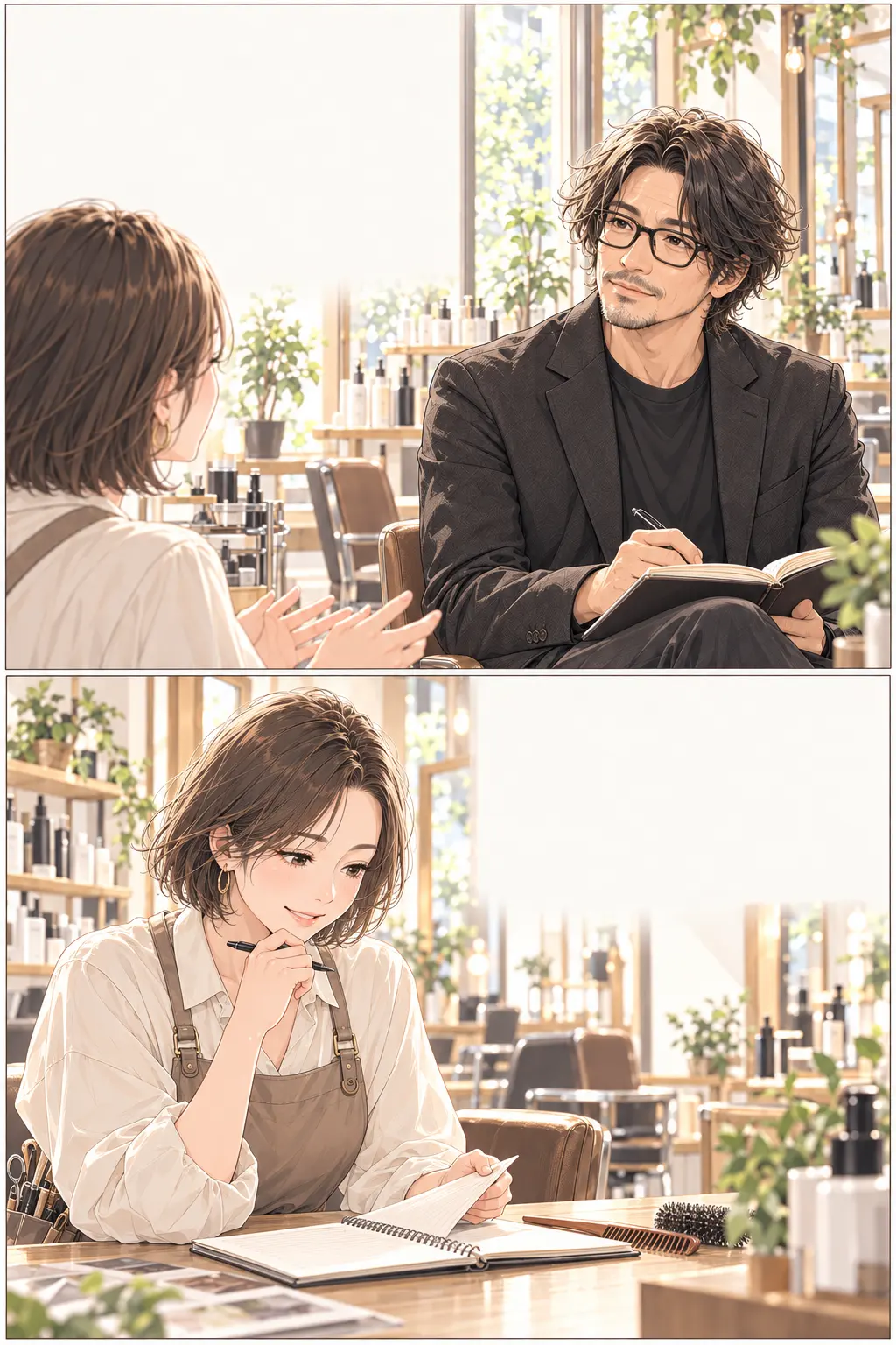 経験の中にある価値を描く上下2コマの漫画